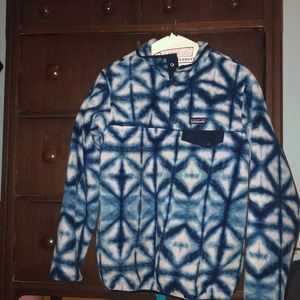Patagonia Synchilla Blue Tie Dye Fleece
